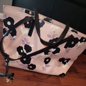 Kate Spade Large Pink Floral Purse